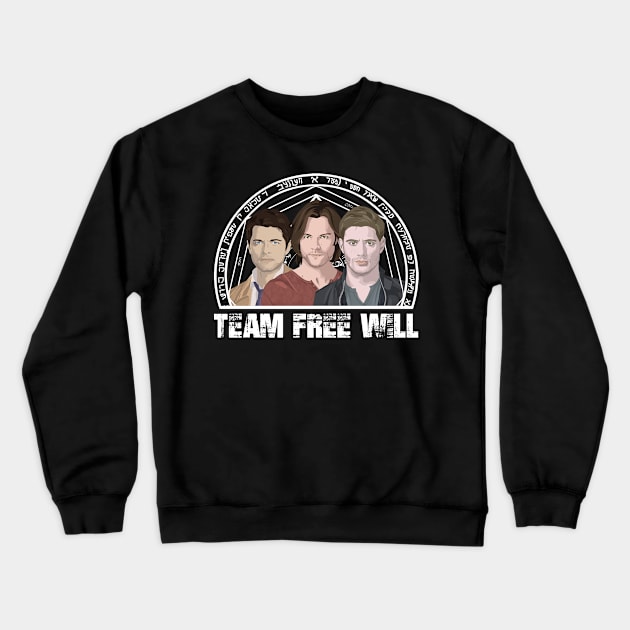 Team Free Will Crewneck Sweatshirt by potatonomad